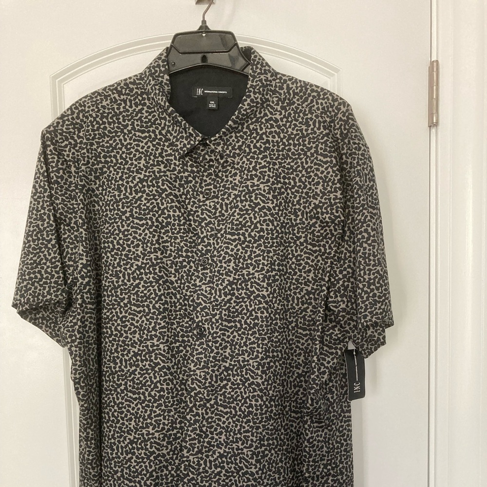I•N•C international concepts, short sleeve button-down shirt